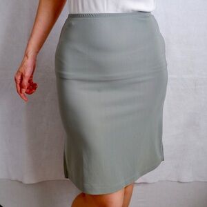 Vintage La Belle gray midi pencil skirt